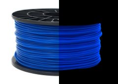 3D Drucker PLA 3.00 mm Printer Filament Spule Trommel Patrone Glow in dark Blau