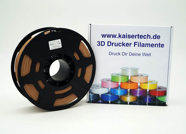 Rolle Holz Filament mit Verpackung